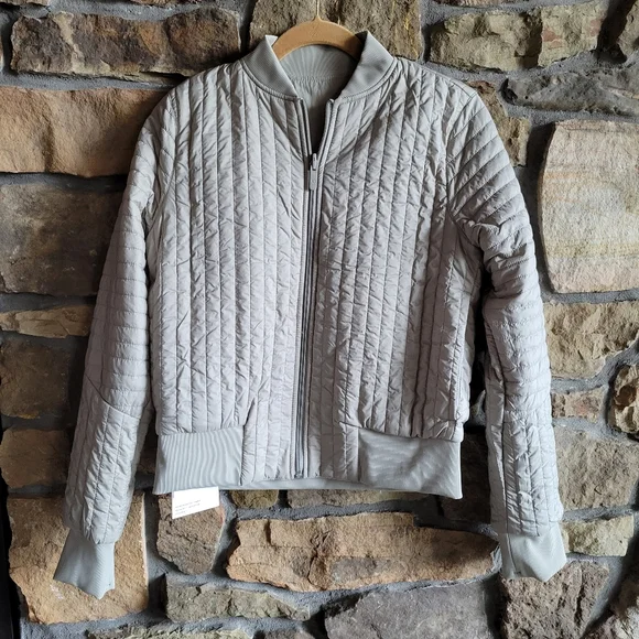 NWT Lululemon Nonstop Bomber 4 Reversible Raw Linen Puffer - Picture 12 of 14